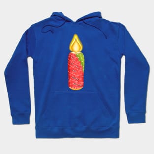 Merry Christmas and happy new year candle Hoodie